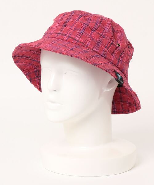 チチカカ（チチカカ）の「チェック柄バケットハット（ハット・レディース・ネイビー/レッド/ピンク・FREE）」の21枚目の写真
