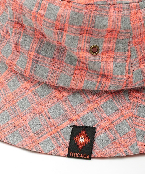 チチカカ（チチカカ）の「チェック柄バケットハット（ハット・レディース・ネイビー/レッド/ピンク・FREE）」の14枚目の写真