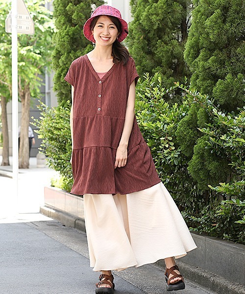 チチカカ（チチカカ）の「チェック柄バケットハット（ハット・レディース・ネイビー/レッド/ピンク・FREE）」の5枚目の写真