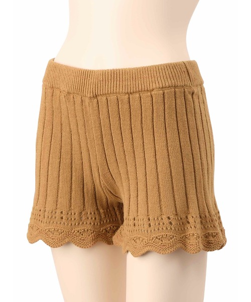 Ravijour（ラヴィジュール）の「クロシェフリル セットアップ（ルームウェア/パジャマ・レディース・黄土色系/ブラック/ベージュ・FREE）」の9枚目の写真