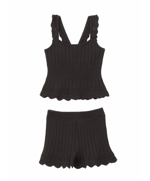 Ravijour（ラヴィジュール）の「クロシェフリル セットアップ（ルームウェア/パジャマ・レディース・黄土色系/ブラック/ベージュ・FREE）」の13枚目の写真