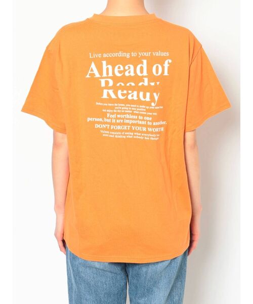 Ungrid（アングリッド）の「バックデザインロゴTee（Tシャツ/カットソー・レディース・パープル/オフホワイト/オレンジ/ブルー・FREE）」の7枚目の写真