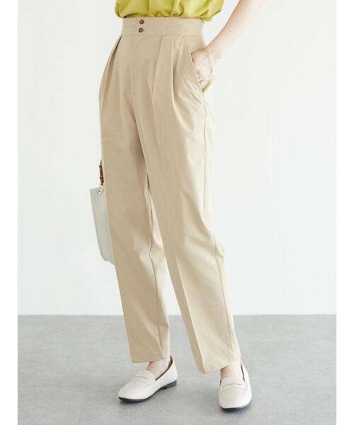 Green　Parks（グリーンパークス）の「ツータックパンツ＊（その他パンツ・レディース・オレンジ/ベージュ/カーキ/チャコールグレー・L/M）」の5枚目の写真