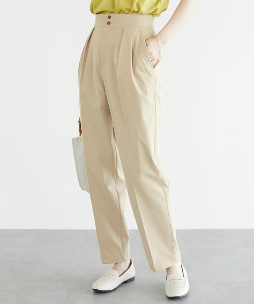 Green　Parks（グリーンパークス）の「ツータックパンツ＊（その他パンツ・レディース・オレンジ/ベージュ/カーキ/チャコールグレー・L/M）」の3枚目の写真