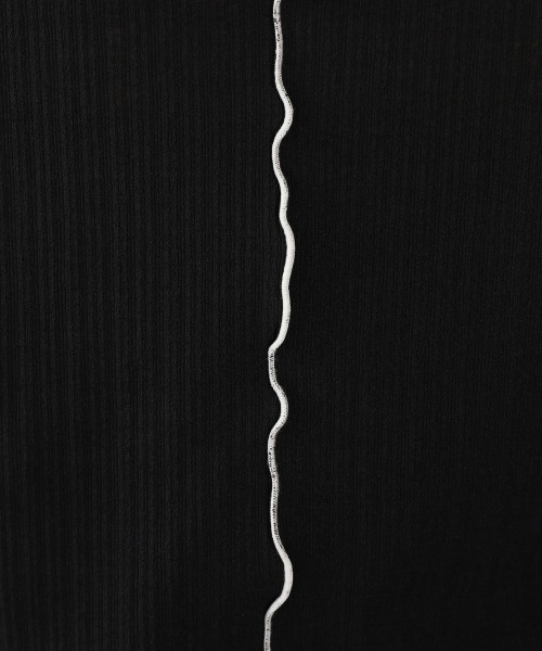 LOWRYS FARM(ローリーズファーム)の「シアーメロータイト5S 944844(Tシャツ/カットソー・レディース・ダークブラウン/ブラック/イエロー/オフホワイト・FREE)」の22枚目の写真