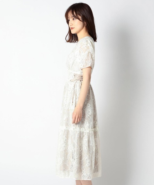 LODISPOTTO（ロディスポット）の「プリンセスレースパワショルマキシワンピース（ワンピース・レディース・アイボリー/ライトブルー/ピンク・MEDIUM）」の7枚目の写真