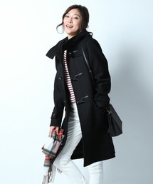 23区 バーガンディ ダッフルコート ウール 23区（ニジュウサンク）の「ベランディファインウールダッフルコート