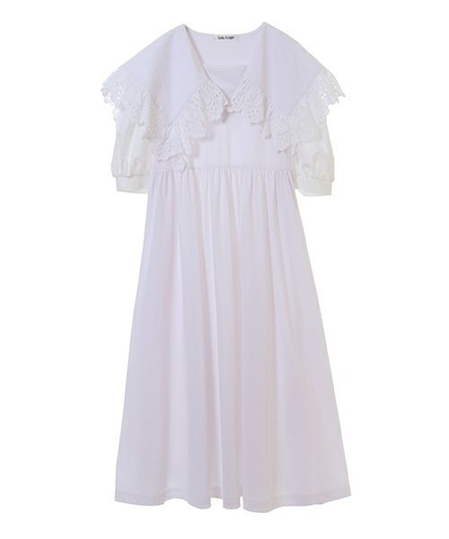 Candy Stripper（キャンディストリッパー）の「BIG COLLAR ドレス（ドレス・レディース・ホワイト/ミント/ブラック・2）」の17枚目の写真