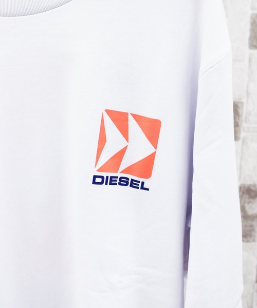 DIESEL(ディーゼル)の「ロゴ胸プリント バックプリント スウェットトレーナー「SWEATIDSLT-WILLY」(スウェット・メンズ・ブラック/ホワイト・XXL/L/M/S/XL)」の7枚目の写真