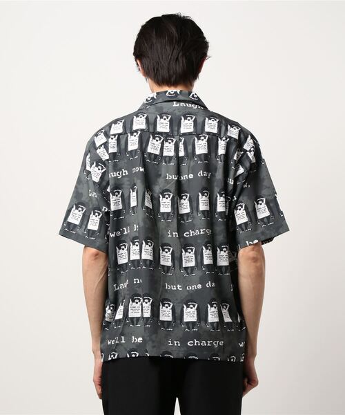 BRANDALISED（ブランダライズド）の「【BRANDALISED/ブランダライズド】Pattern Print Shirt（シャツ/ブラウス・メンズ・チャコール/ベージュ・M/L）」の4枚目の写真
