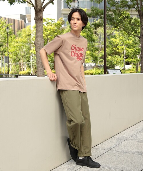 THE SHOP TK (ザ ショップ ティーケー )の「◆【SHELTECH×ChupaChups】胸プリントTシャツ(Tシャツ/カットソー・メンズ・パープル系/ブラック/ベージュ/オフホワイト・03/04/02)」の6枚目の写真