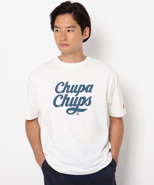 THE SHOP TK (ザ ショップ ティーケー )の「◆【SHELTECH×ChupaChups】胸プリントTシャツ(Tシャツ/カットソー・メンズ・パープル系/ブラック/ベージュ/オフホワイト・03/04/02)」の7枚目の写真