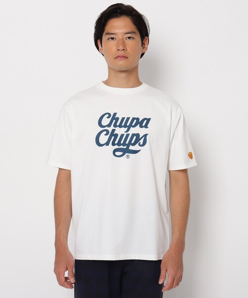 THE SHOP TK (ザ ショップ ティーケー )の「◆【SHELTECH×ChupaChups】胸プリントTシャツ(Tシャツ/カットソー・メンズ・パープル系/ブラック/ベージュ/オフホワイト・03/04/02)」の8枚目の写真