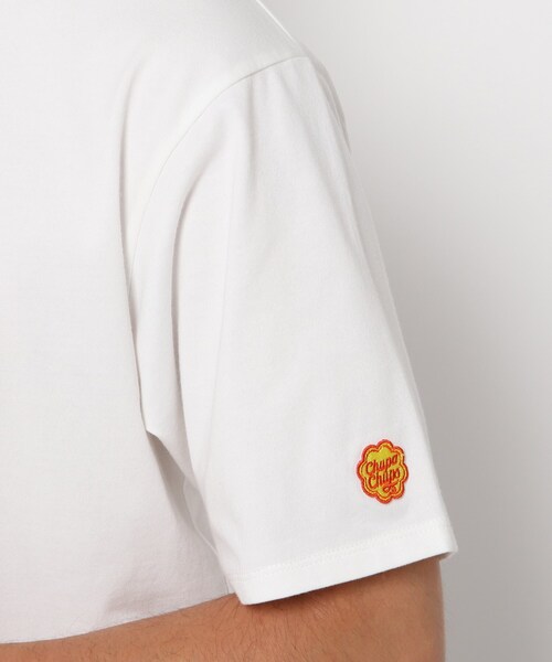 THE SHOP TK (ザ ショップ ティーケー )の「◆【SHELTECH×ChupaChups】胸プリントTシャツ(Tシャツ/カットソー・メンズ・パープル系/ブラック/ベージュ/オフホワイト・03/04/02)」の13枚目の写真