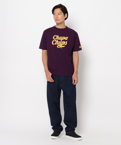 THE SHOP TK (ザ ショップ ティーケー )の「◆【SHELTECH×ChupaChups】胸プリントTシャツ(Tシャツ/カットソー・メンズ・パープル系/ブラック/ベージュ/オフホワイト・03/04/02)」の19枚目の写真