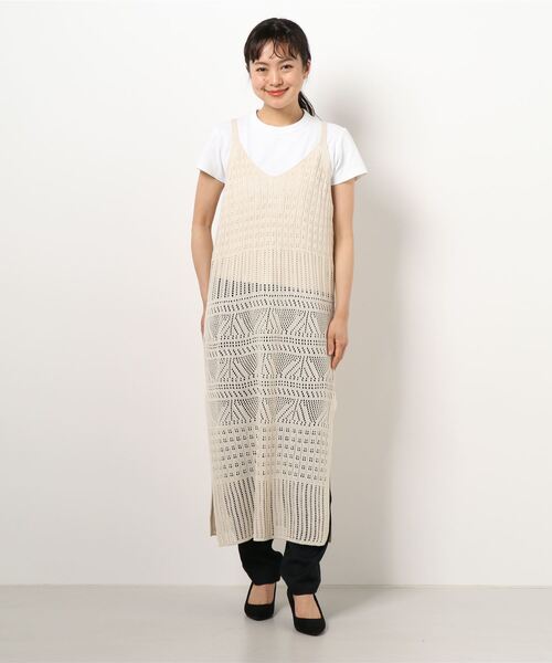 クロシェ編みニットキャミワンピース ワンピース セール Styleblock スタイルブロック のファッション