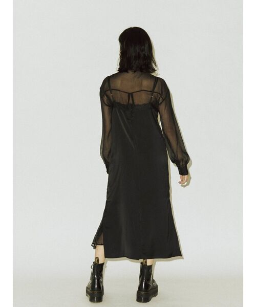 jouetie(ジュエティ)の「レイヤードランジェリーワンピース(ワンピース・レディース・ブラック/オレンジ/グリーン・MEDIUM)」の16枚目の写真