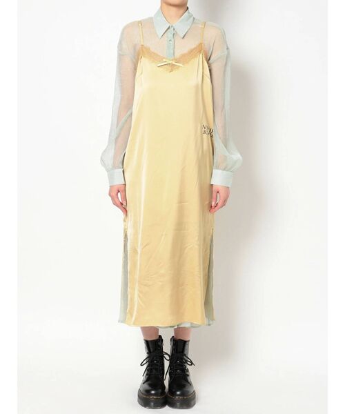 jouetie(ジュエティ)の「レイヤードランジェリーワンピース(ワンピース・レディース・ブラック/オレンジ/グリーン・MEDIUM)」の20枚目の写真