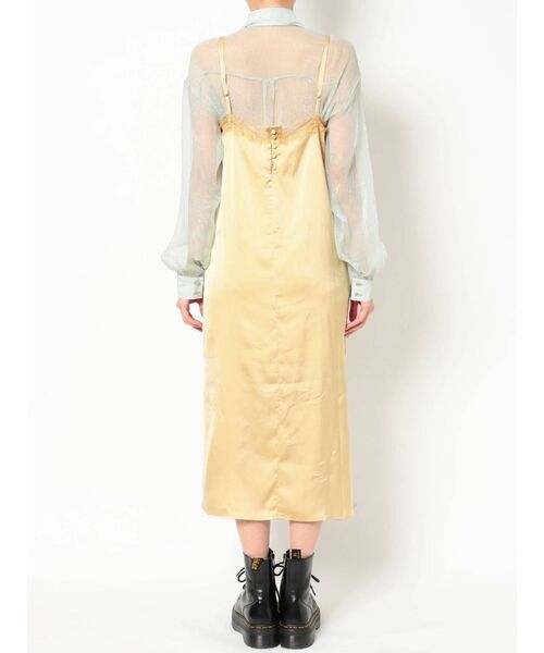 jouetie(ジュエティ)の「レイヤードランジェリーワンピース(ワンピース・レディース・ブラック/オレンジ/グリーン・MEDIUM)」の8枚目の写真