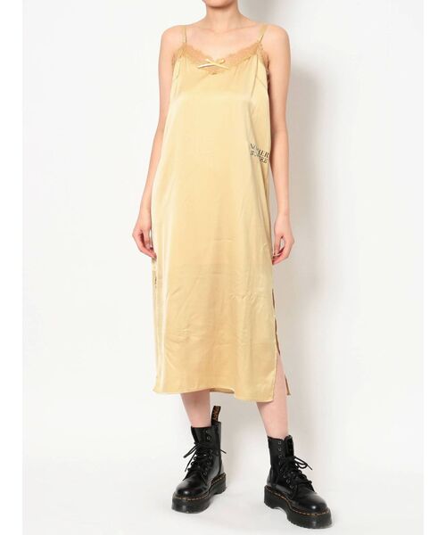 jouetie(ジュエティ)の「レイヤードランジェリーワンピース(ワンピース・レディース・ブラック/オレンジ/グリーン・MEDIUM)」の6枚目の写真