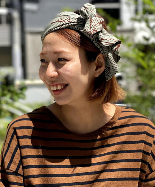 ALDIES（アールディーズ）の「Leaf Turban / リーフターバン（ヘアバンド・レディース・レッド/オリーブ/ホワイト×ブラック/ブラック×ホワイト・FREE）」の18枚目の写真