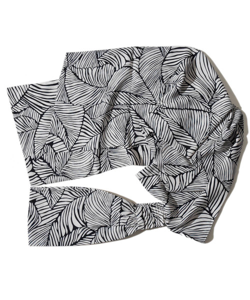 ALDIES（アールディーズ）の「Leaf Turban / リーフターバン（ヘアバンド・レディース・レッド/オリーブ/ホワイト×ブラック/ブラック×ホワイト・FREE）」の7枚目の写真