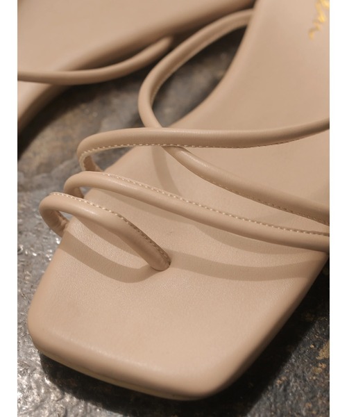 rem closet（レムクローゼット）の「ラインストラップサンダル（サンダル・レディース・ブラック/モカ/ベージュ・X-SMALL/SMALL）」の13枚目の写真