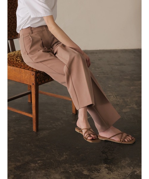 rem closet（レムクローゼット）の「ラインストラップサンダル（サンダル・レディース・ブラック/モカ/ベージュ・X-SMALL/SMALL）」の16枚目の写真