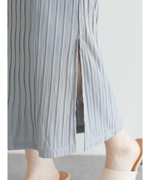 Green　Parks（グリーンパークス）の「ワッシャーカットキャミワンピース＊（ワンピース・レディース・チャコールグレー/ベージュ/グリーン・FREE）」の21枚目の写真