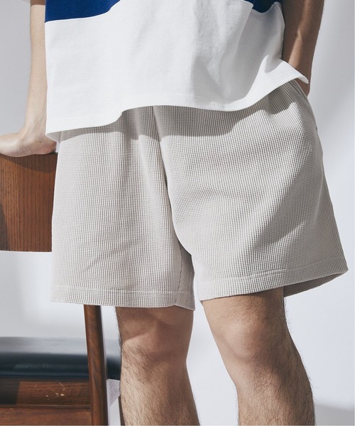 JOURNAL STANDARD(ジャーナルスタンダード)の「【LASKA MVS / ラスカ】ワッフルショーツ/トラックパンツ(その他パンツ・メンズ・ナチュラル/ブラック/グレー・MEDIUM/LARGE)」の1枚目の写真