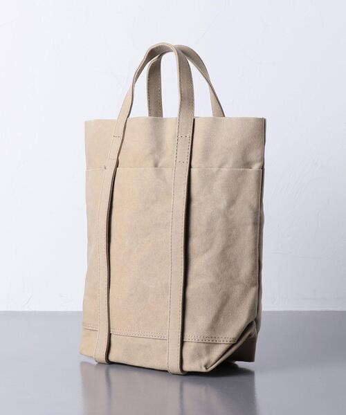amiacalva(アミアカルヴァ)の「<AMIACALVA (アミアカルヴァ) > キャンバス 4ポケット トート(トートバッグ・メンズ・ブラック/ベージュ・FREE)」の3枚目の写真