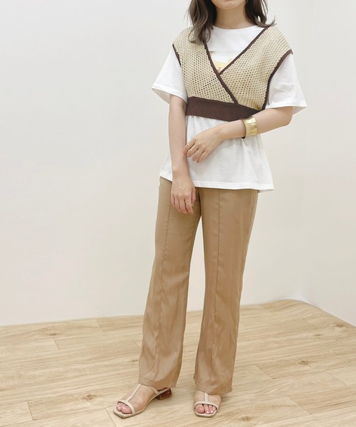 apres jour clair(アプレジュールクレア)の「【apres jour clair】メッシュビスチェ×シアーブラウスSET【ZOZOTOWN限定アイテム】(シャツ/ブラウス・レディース・ベージュ/その他/アイボリー・フリー/X-LARGE)」の21枚目の写真