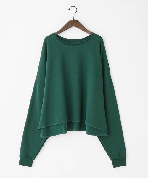 forksy.（フォルクシー）の「【forksy.】ボリューム袖ダメージ加工スウェットトップス（スウェット・レディース・チャコールグレー/ブラック/ベージュ/ネイビー/グレー/ピンク/ブルー/モスグリーン/オートミール/ダークオレンジ・FREE）」の15枚目の写真