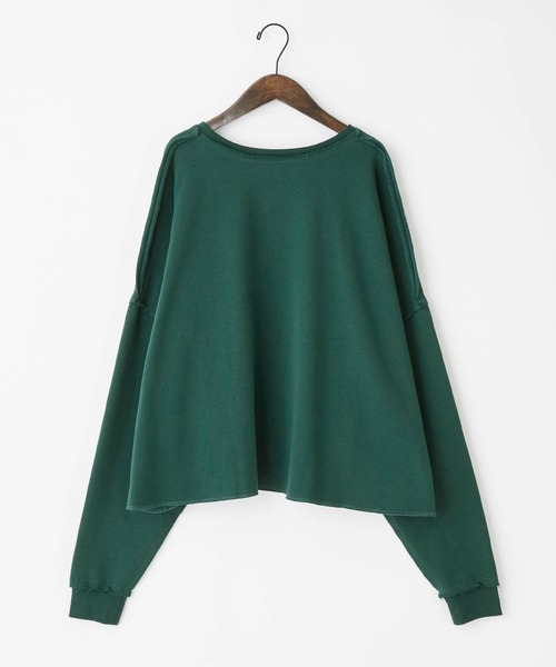 forksy.（フォルクシー）の「【forksy.】ボリューム袖ダメージ加工スウェットトップス（スウェット・レディース・チャコールグレー/ブラック/ベージュ/ネイビー/グレー/ピンク/ブルー/モスグリーン/オートミール/ダークオレンジ・FREE）」の16枚目の写真