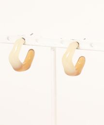 【Ein】クリアCカーブピアス