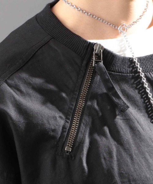 AVIREX（アヴィレックス）の「プリントジッププルオーバー/ PRINT ZIP PULLOVER（シャツ/ブラウス・レディース・ブラック/オリーブ・FREE）」の8枚目の写真