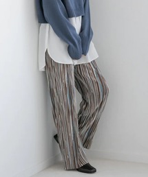 LOWRYS FARM | ｓｅｌｆｃｕｔシャイニー柄パンツ　203137(その他パンツ)