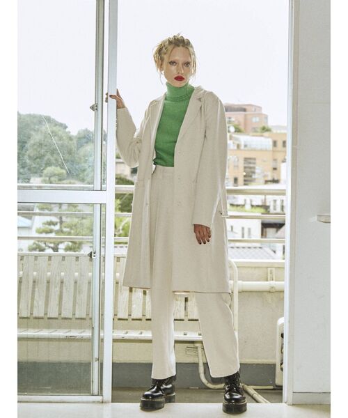 jouetie（ジュエティ）の「【セットアップ対応】ピンタックハイウエストパンツ（スラックス・レディース・アイボリー/ブラウン/ライトブルー/ブラック・MEDIUM）」の13枚目の写真