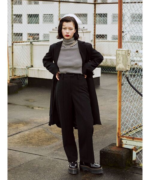 jouetie（ジュエティ）の「【セットアップ対応】ピンタックハイウエストパンツ（スラックス・レディース・アイボリー/ブラウン/ライトブルー/ブラック・MEDIUM）」の18枚目の写真