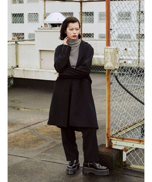 jouetie（ジュエティ）の「【セットアップ対応】ピンタックハイウエストパンツ（スラックス・レディース・アイボリー/ブラウン/ライトブルー/ブラック・MEDIUM）」の20枚目の写真