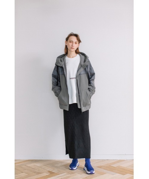 AULA AILA（アウラアイラ）の「ミックスニットスカート（スカート・レディース・ブラック/グリーン/アイボリー・0）」の18枚目の写真