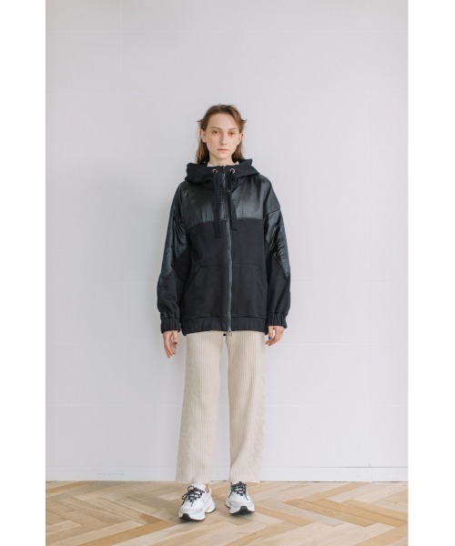 AULA AILA（アウラアイラ）の「ミックスニットスカート（スカート・レディース・ブラック/グリーン/アイボリー・0）」の7枚目の写真