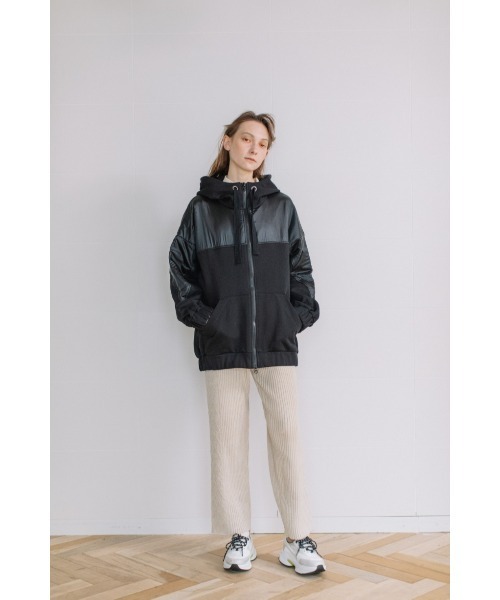 AULA AILA（アウラアイラ）の「ミックスニットスカート（スカート・レディース・ブラック/グリーン/アイボリー・0）」の11枚目の写真