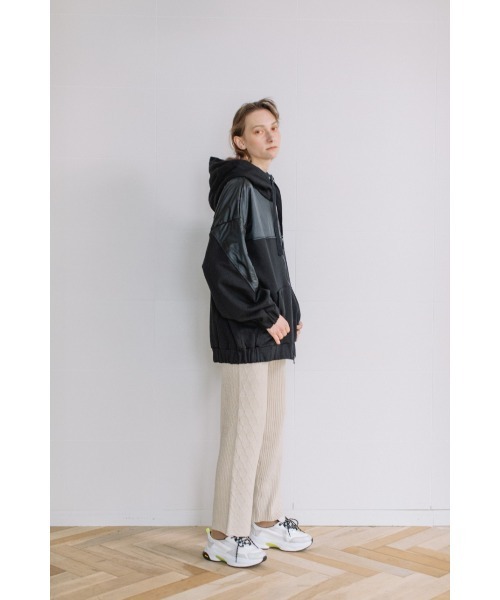 AULA AILA（アウラアイラ）の「ミックスニットスカート（スカート・レディース・ブラック/グリーン/アイボリー・0）」の19枚目の写真