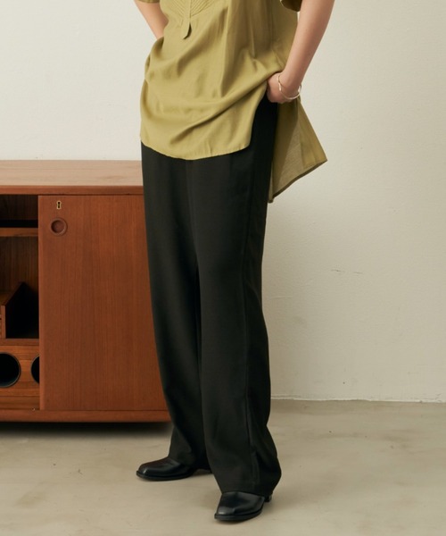 Aunt Marie's（アントマリーズ）の「ヴィンテージサテンカラーイージーパンツ（スラックス・レディース・ブラック/ボルドー/ライトグリーン/ブルー/グリーン・SMALL/FREE）」の10枚目の写真