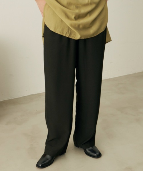 Aunt Marie's（アントマリーズ）の「ヴィンテージサテンカラーイージーパンツ（スラックス・レディース・ブラック/ボルドー/ライトグリーン/ブルー/グリーン・SMALL/FREE）」の12枚目の写真