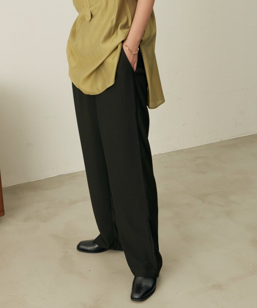 Aunt Marie's（アントマリーズ）の「ヴィンテージサテンカラーイージーパンツ（スラックス・レディース・ブラック/ボルドー/ライトグリーン/ブルー/グリーン・SMALL/FREE）」の13枚目の写真