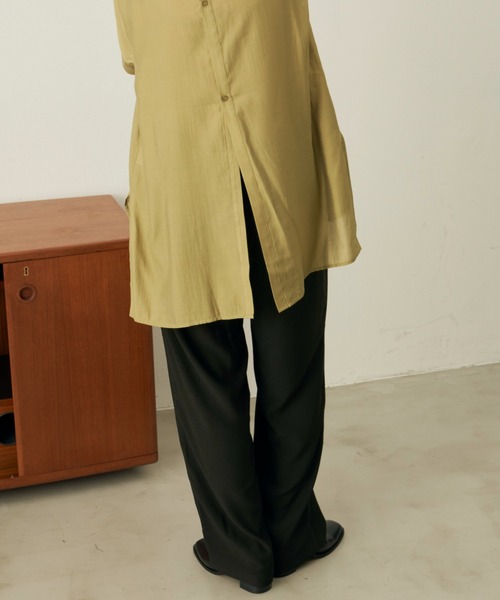 Aunt Marie's（アントマリーズ）の「ヴィンテージサテンカラーイージーパンツ（スラックス・レディース・ブラック/ボルドー/ライトグリーン/ブルー/グリーン・SMALL/FREE）」の14枚目の写真