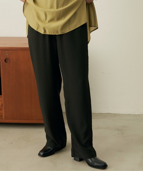 Aunt Marie's（アントマリーズ）の「ヴィンテージサテンカラーイージーパンツ（スラックス・レディース・ブラック/ボルドー/ライトグリーン/ブルー/グリーン・SMALL/FREE）」の15枚目の写真