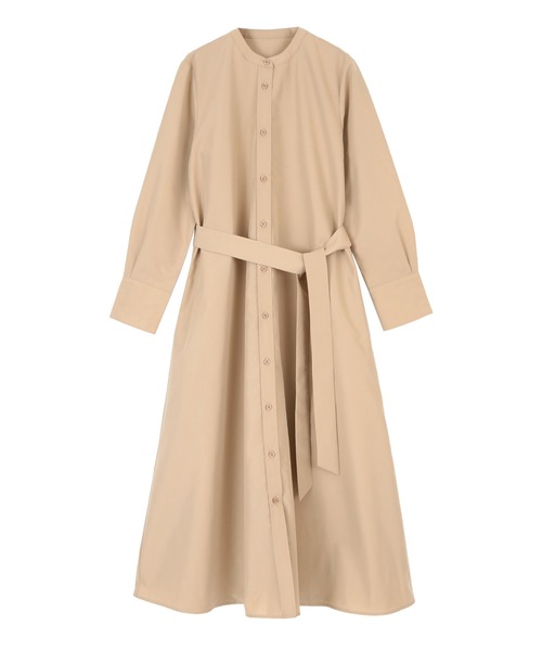 UR'S（ユアーズ）の「ﾊﾞﾝﾄﾞｶﾗｰAﾗｲﾝﾜﾝﾋﾟｰｽ（シャツワンピース・レディース・ベージュ/カーキ/ブルー・S/M/L）」の6枚目の写真